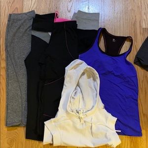 Lot of workout clothes fabletics gap fit h&m Sz s